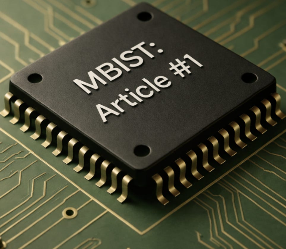 Memory Built-In Self-Test (MBIST) : Article #1