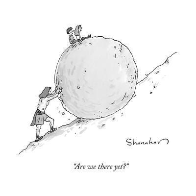 Are we there yet?" - New Yorker Cartoon' Premium Giclee Print |  AllPosters.com