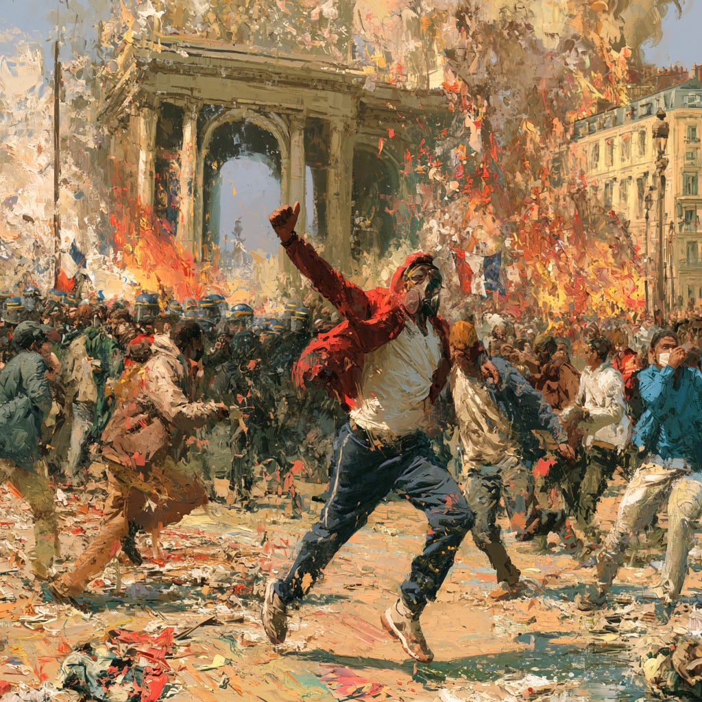 Macron addresses his burning nation as left-wing revolt ramps up - Trump weighs in