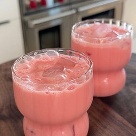 Watermelon and Yogurt Drink