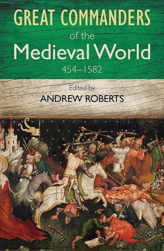 Cover image for the book. The top half is green and white painted wood with the title and editor. The bottom half is a crop from a 15th century painting of a battle between Hungarian and Ottoman Turks from St. Lambrecht’s Abbey.