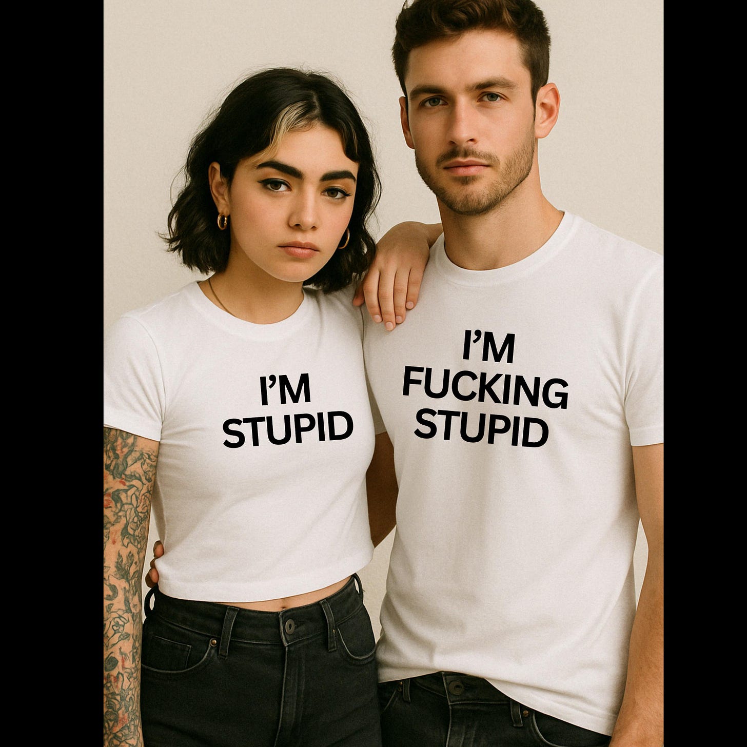 I'm Stupid I'm Fucking Stupid Shirt, Matching Couples Tees, Funny Couple  Shirts - Etsy