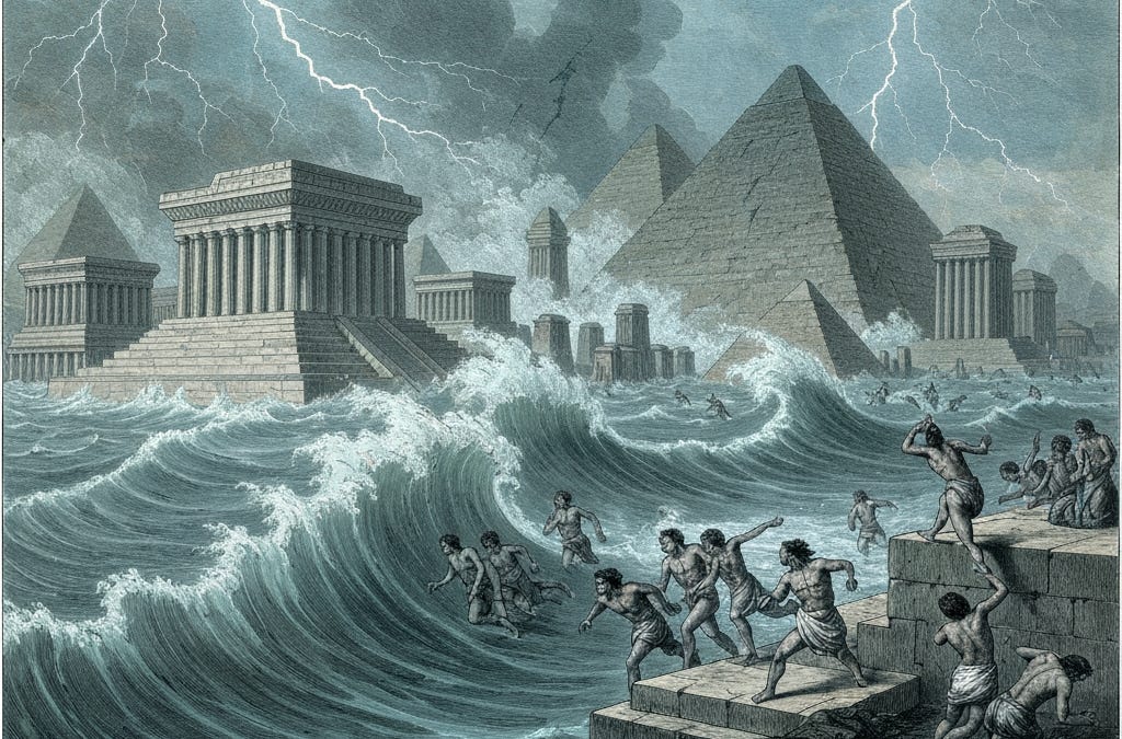 The Lost Continent of Atlantis and the Biblical Deluge: Uncovering Ancient Flood Myths and Geological Evidence