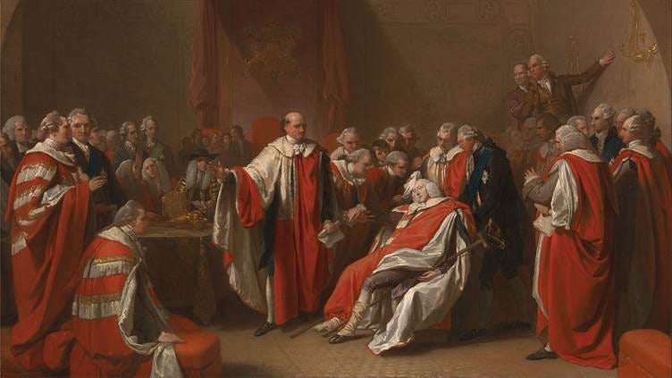 A painting of a group of people in robes

AI-generated content may be incorrect.