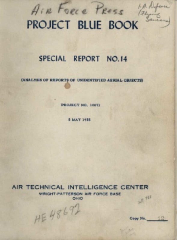 project blue book special report