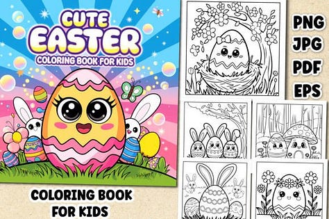 Easter coloring for kids