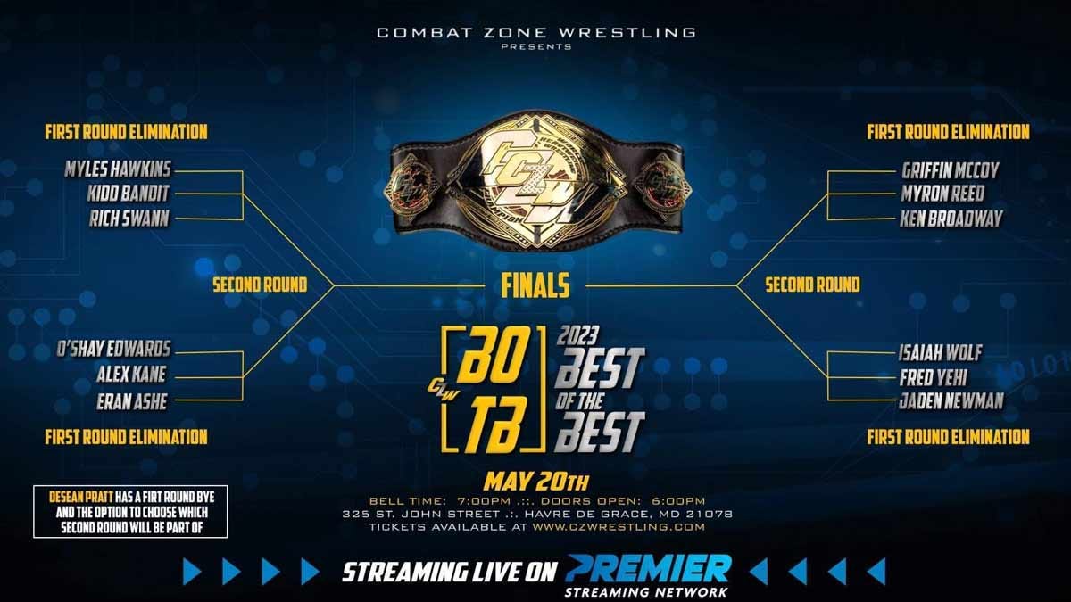 CZW: Best Of The Best at State Theater - Havre de Grace MD - May 20th at 6PM - Tix available now!