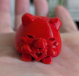 3d printed piggy charm