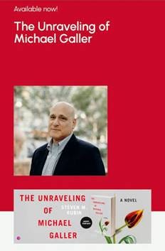 Hi Friends, my good Friend Steven Rubin has authored a novel that I'm excited to read. I've been waiting for it to be printed. It's finally in bookstores and available on Amazon!