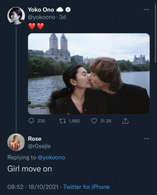 Girl move on : r/beatlescirclejerk