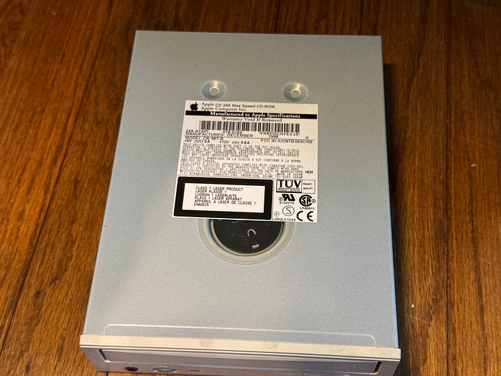 Upgrading the CD-ROM Drive in my PowerMac G3 - by Dan Scott