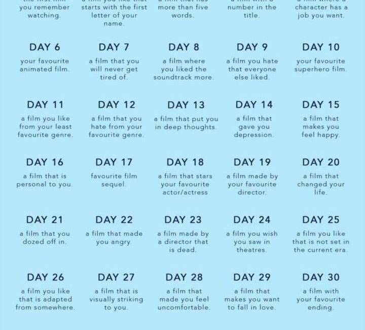 30 Day film Challenge - Day 30