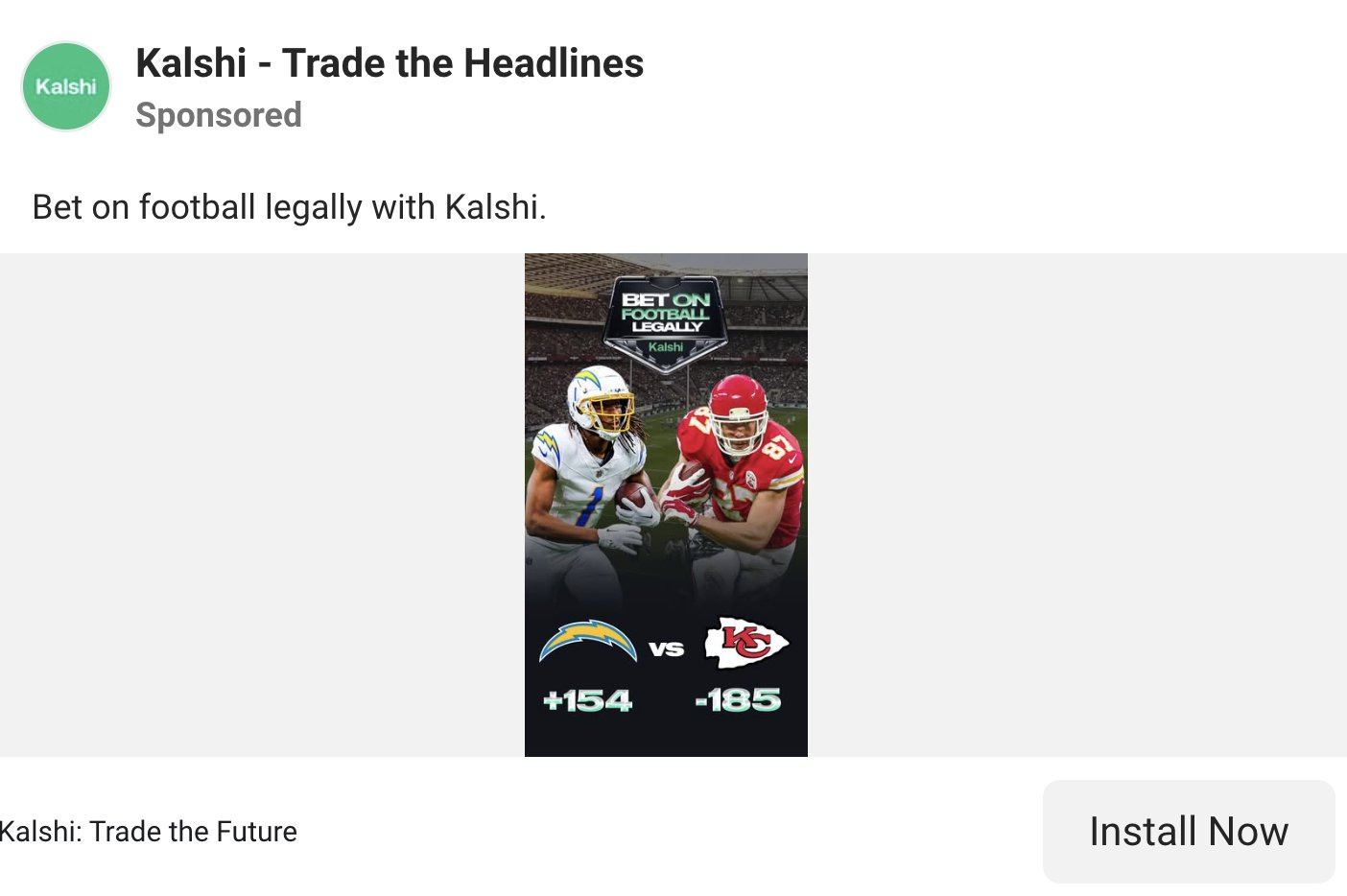 The Closing Bell: Kalshi Is Using NFL And College Logos To Advertise Sports  Betting