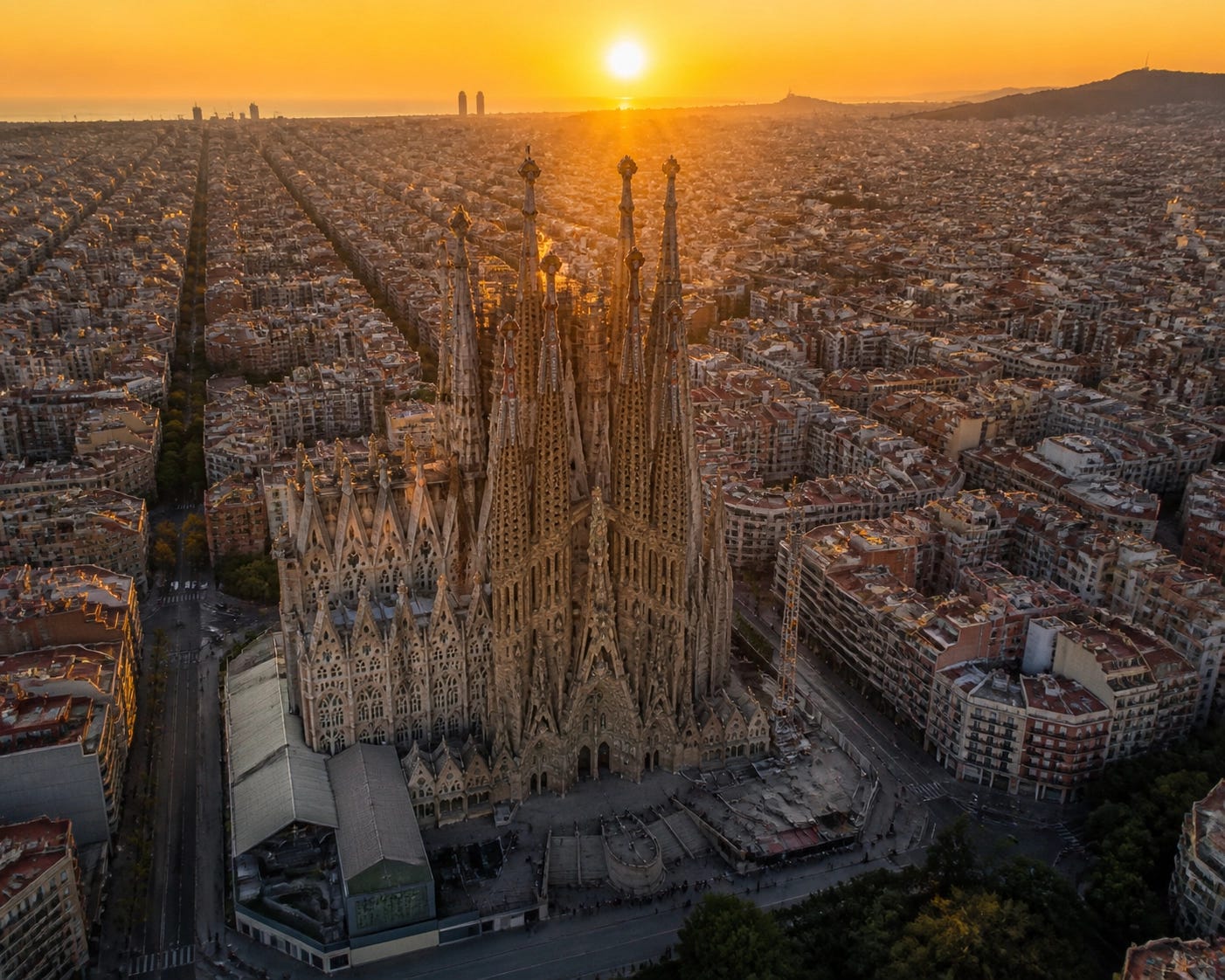 The Sagrada Família basilica in Barcelona at sunset, representing Europe's spiritual heart | Dr. Marcus Peter The Sagrada Família basilica in Barcelona at sunset, representing Europe's spiritual heart | Dr. Marcus Peter