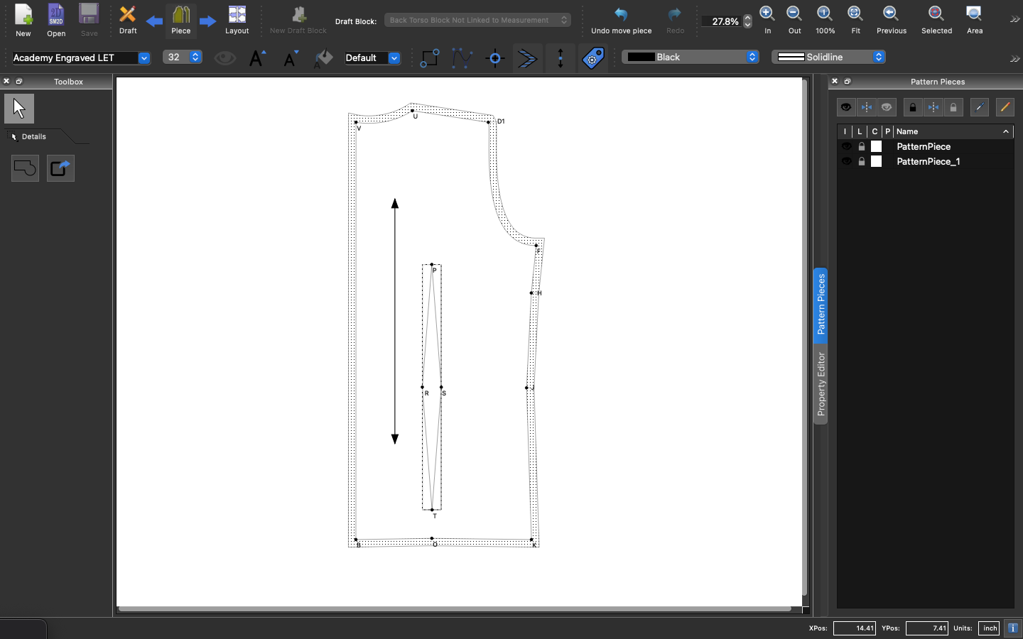 Torso Draft Pattern How to Create a Unified Hip-Length Torso Block in Seamly2D (The “Add ...