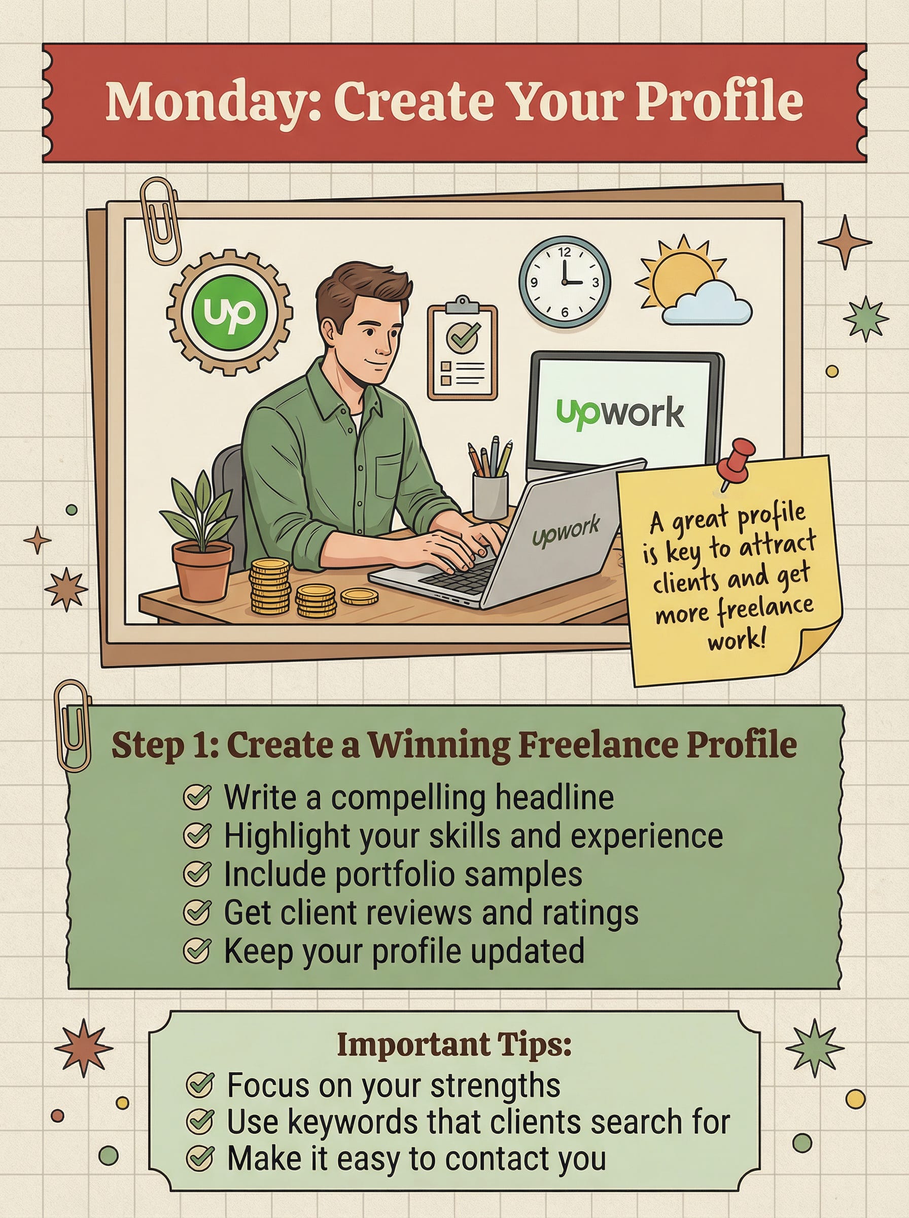 🚀 7-Day Freelancing Plan for Beginners (Save This!)