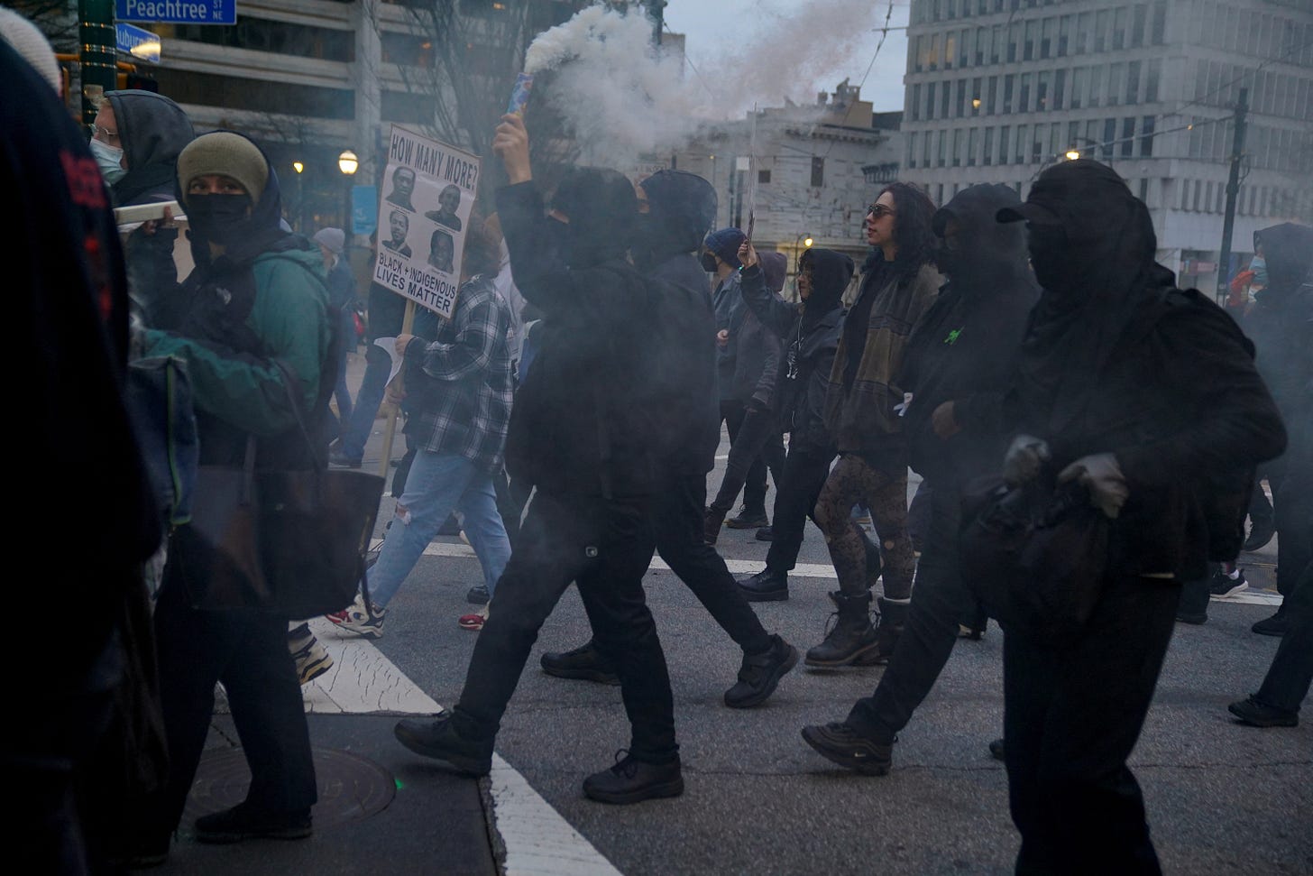 People gather for protests following death of protester in Atlanta