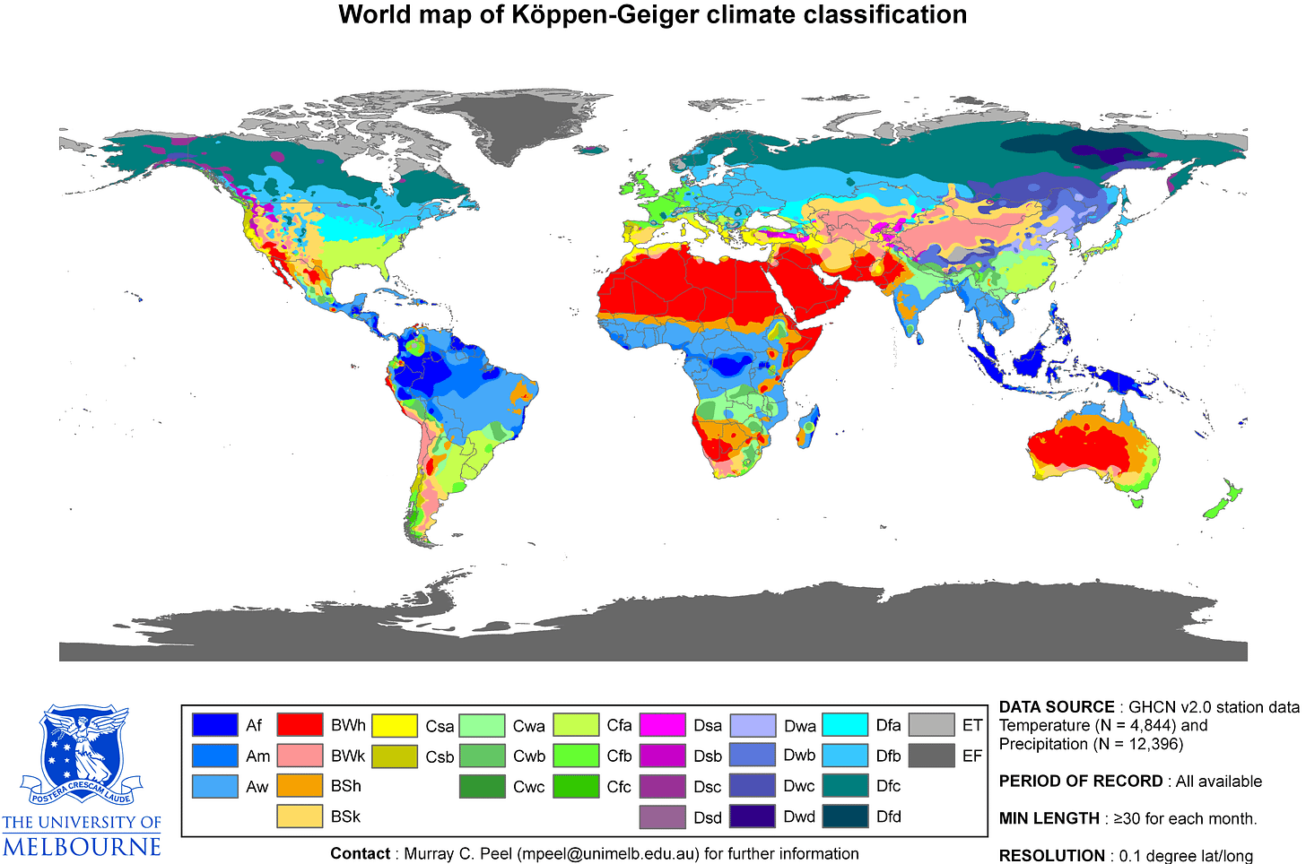 An Introduction to the Koppen Climate System and Map An Introduction to the Koppen Climate System and Map