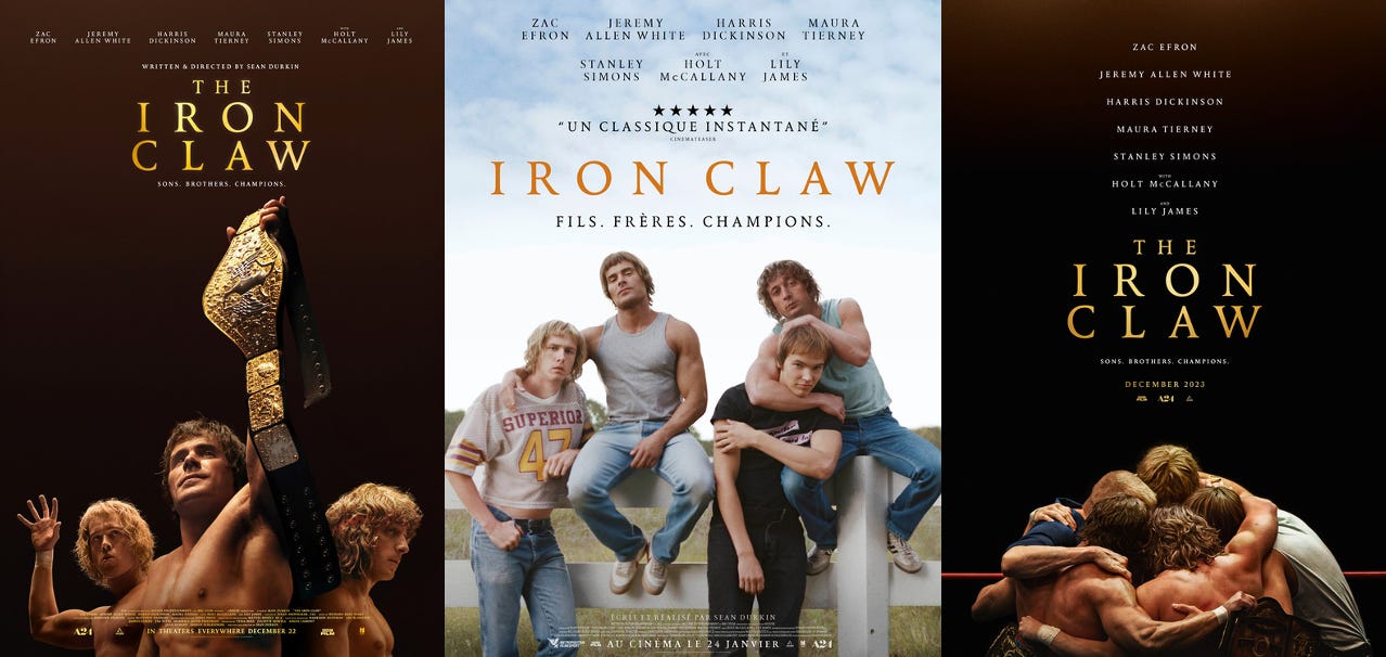 Three Iron Claw posters