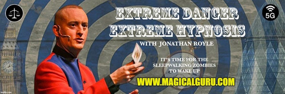 RESUME FOR MIND MAGICIAN ALEX SMITH aka CELEBRITY HYPNOTIST JONATHAN ROYLE – UPDATED 22nd APRIL 2026