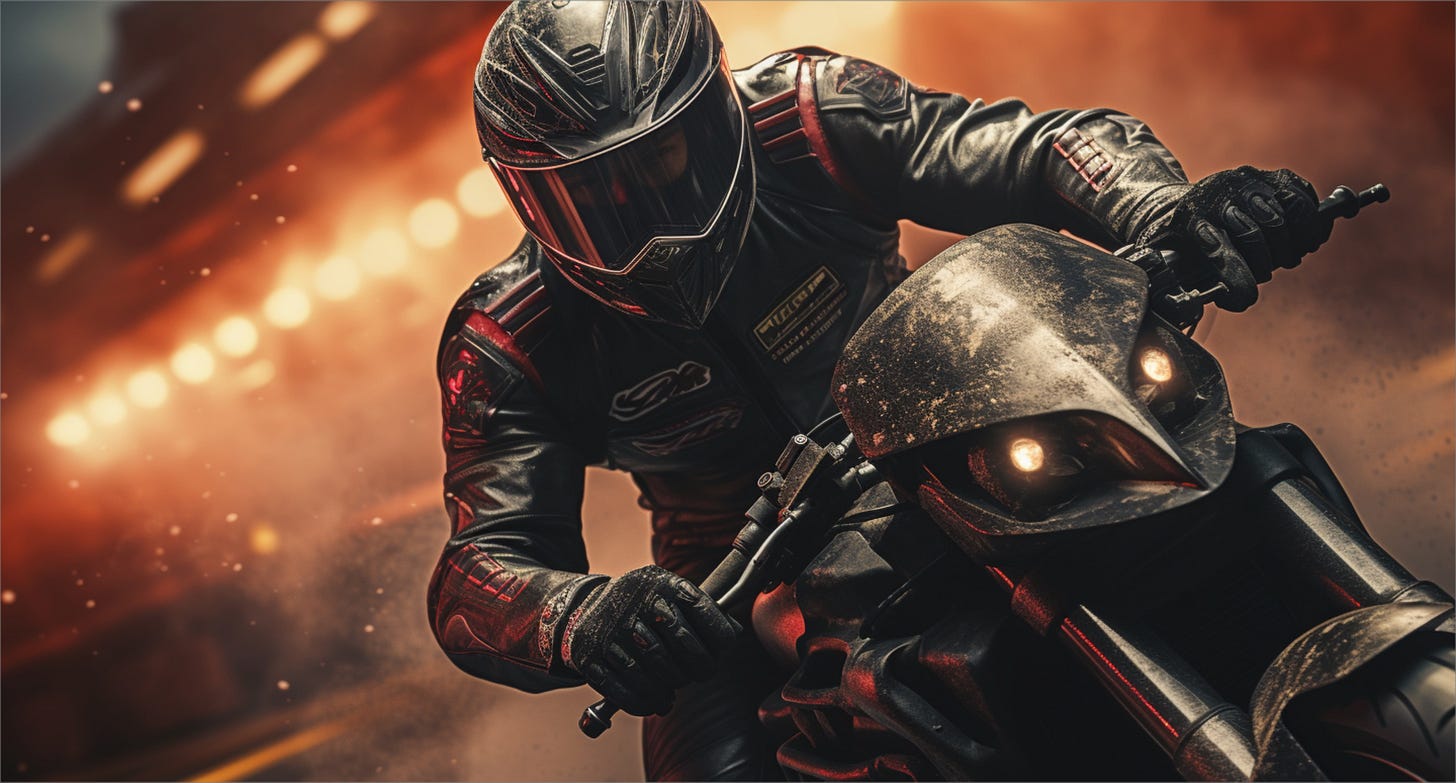 Modern biker