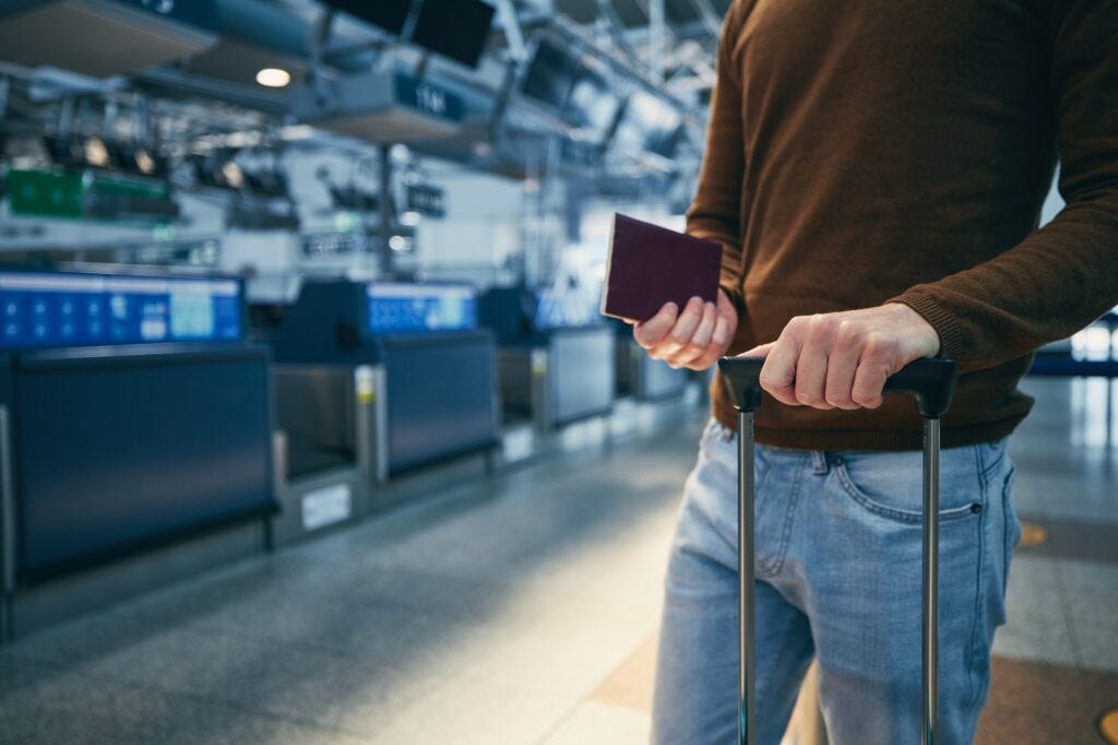 Check-in at airport Check-in at airport