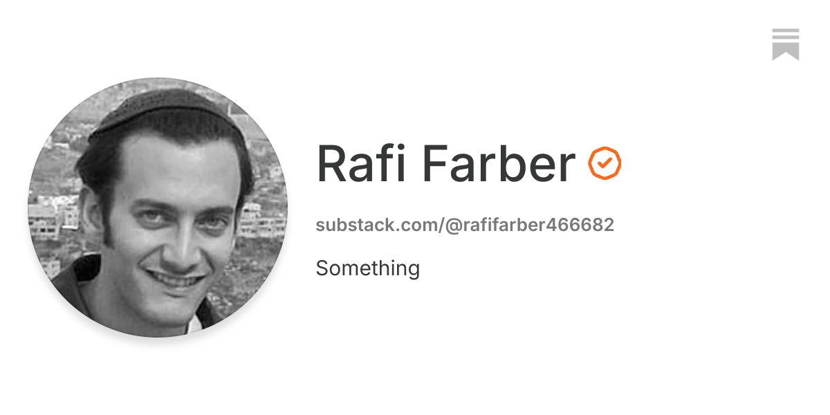 Rafi Farber | Substack