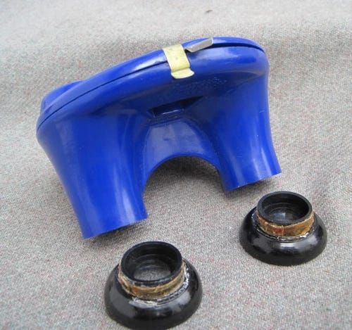 VINTAGE 1947 MARINE BLUE BAKELITE SAWYERS VIEW-MASTER MODEL B VIEWER w BOX - Picture 10 of 23