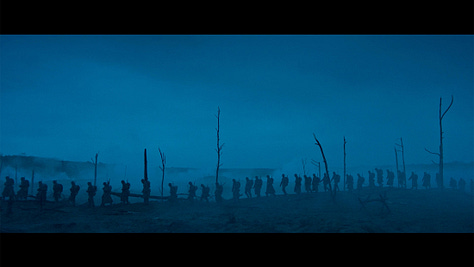 Still frames from the film All Quiet on the Western Front
