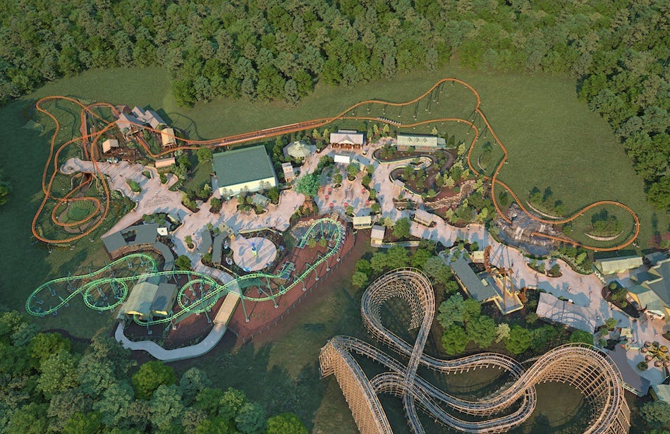 Wildwood Grove at Dollywood with Big Bear Mountain