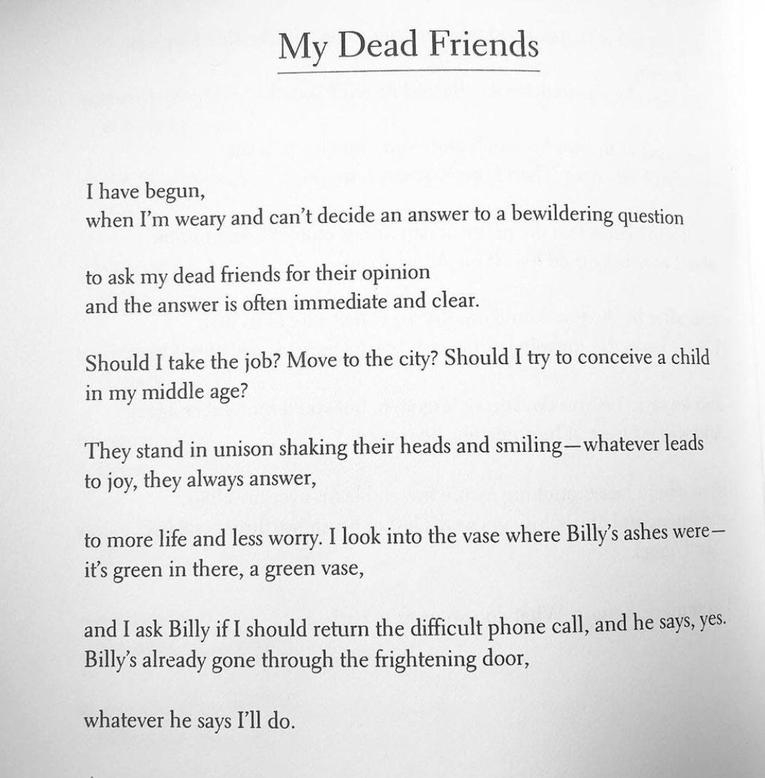 Image result for marie howe my dead friends