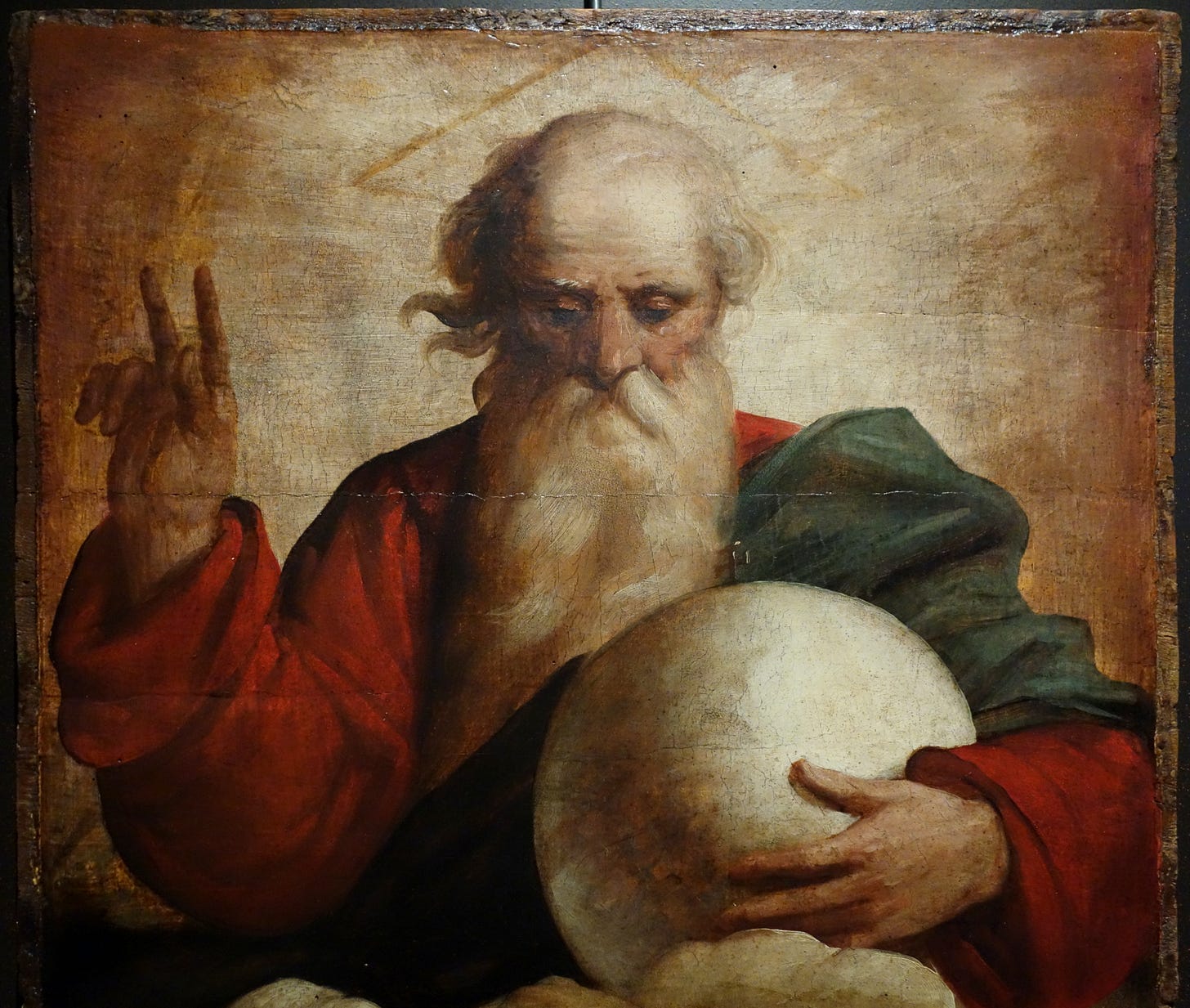 File:Benediction of God the Father by Luca Cambiaso, c. 1565, oil on wood -  Museo Diocesano (Genoa) - DSC01566.JPG - Wikimedia Commons