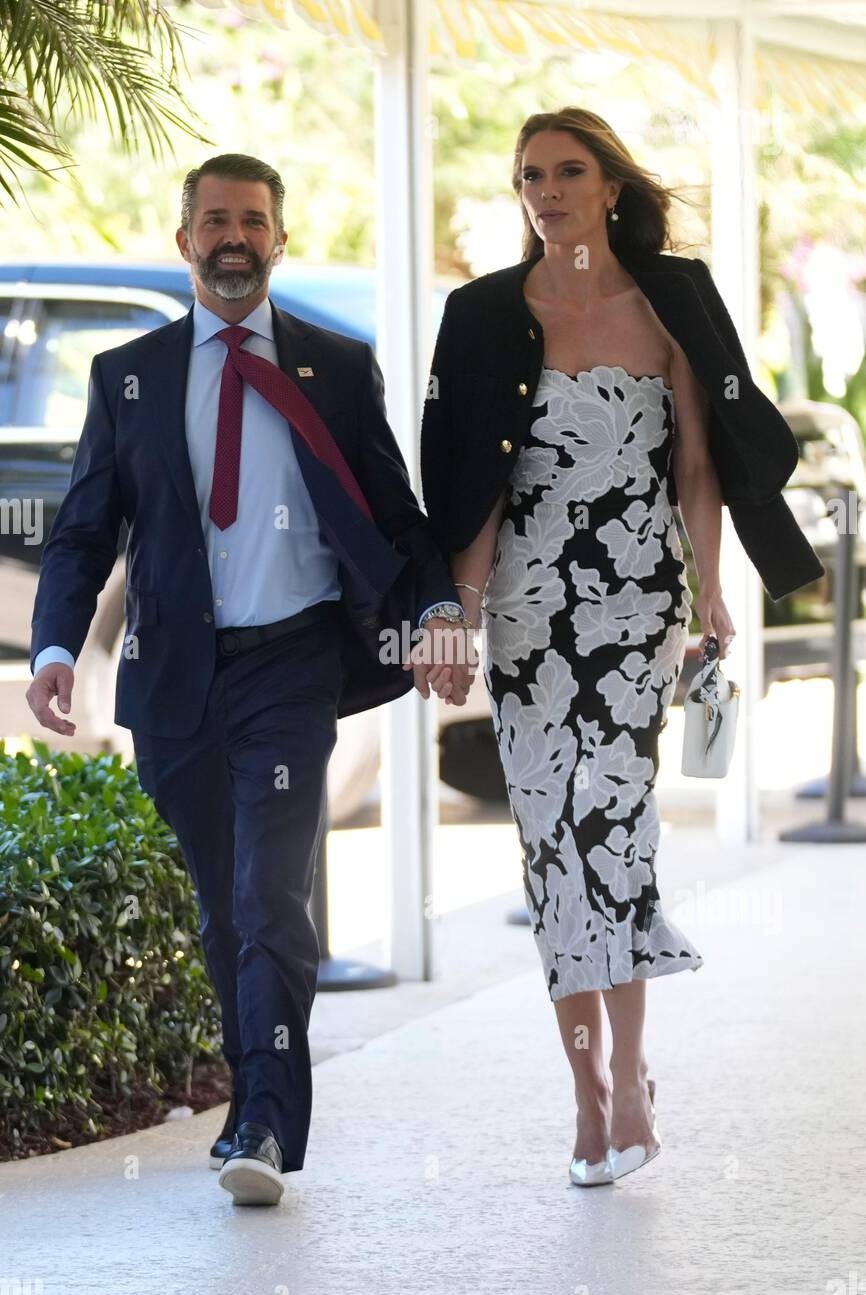 Donald Trump Jr., and Bettina Anderson arrive at The Mar-a-Lago ... Donald Trump Jr., and Bettina Anderson arrive at The Mar-a-Lago ...