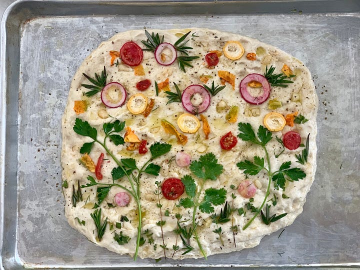 Fresh beautiful Focaccia Bread