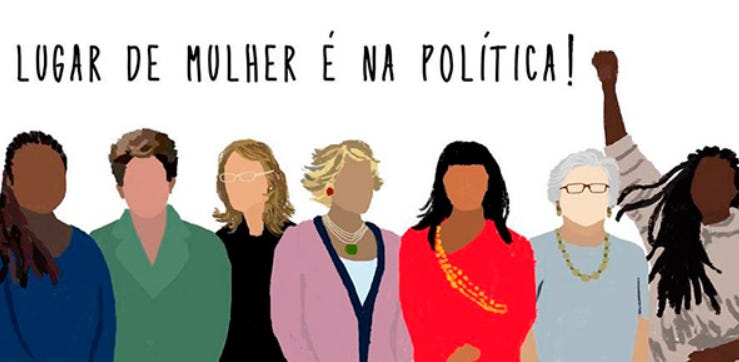 Em favor da democracia, mais mulheres na política!