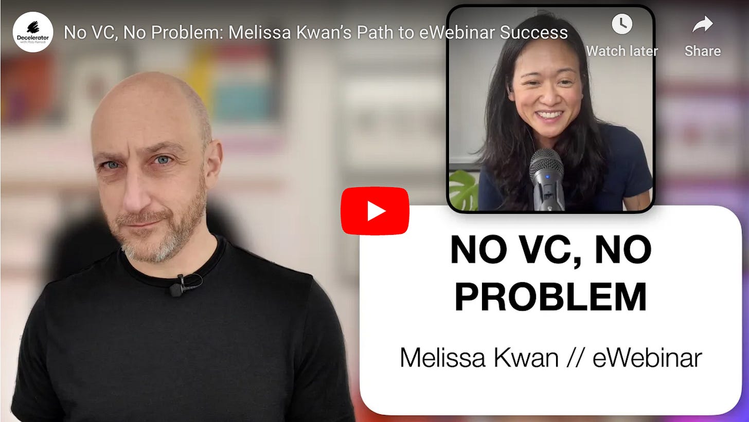 Melissa Kwan // eWebinar - Burnout, Bootstrapping, & Building Better Melissa Kwan // eWebinar - Burnout, Bootstrapping, & Building Better