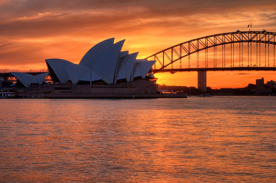 Mrs Macquarie's Chair - Historic Sydney Sunset Photography Location