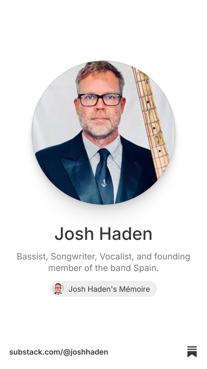 Josh Haden | Substack