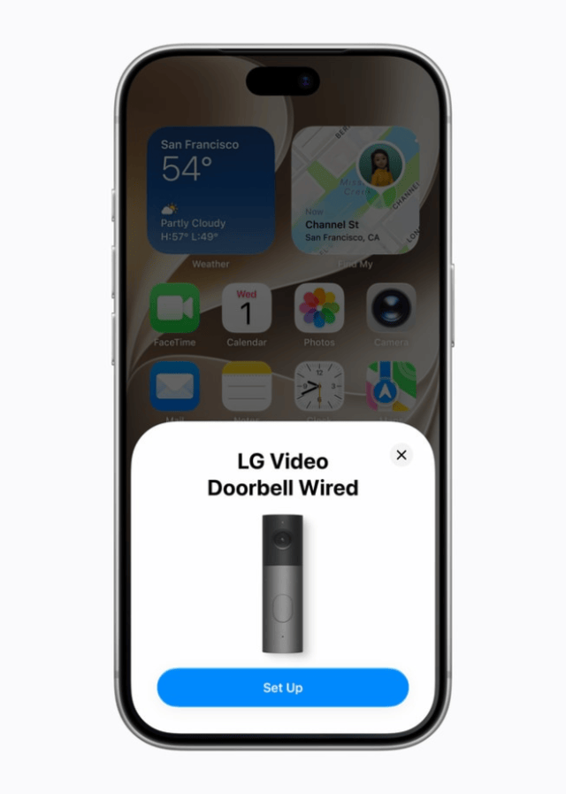 The accessories are simple to set up starting with a single tap on iPhone, and everything is managed through the Home app — no separate app or account required.