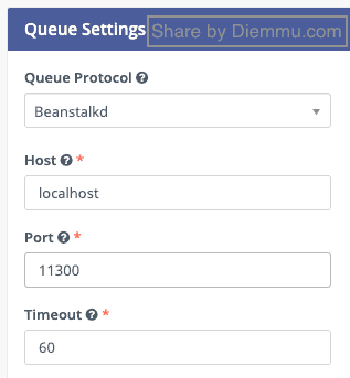 Beantalkd Config