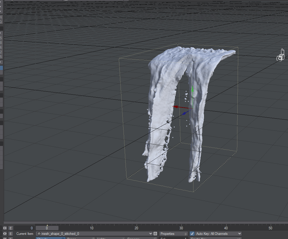 The alembic cache in Lightwave.