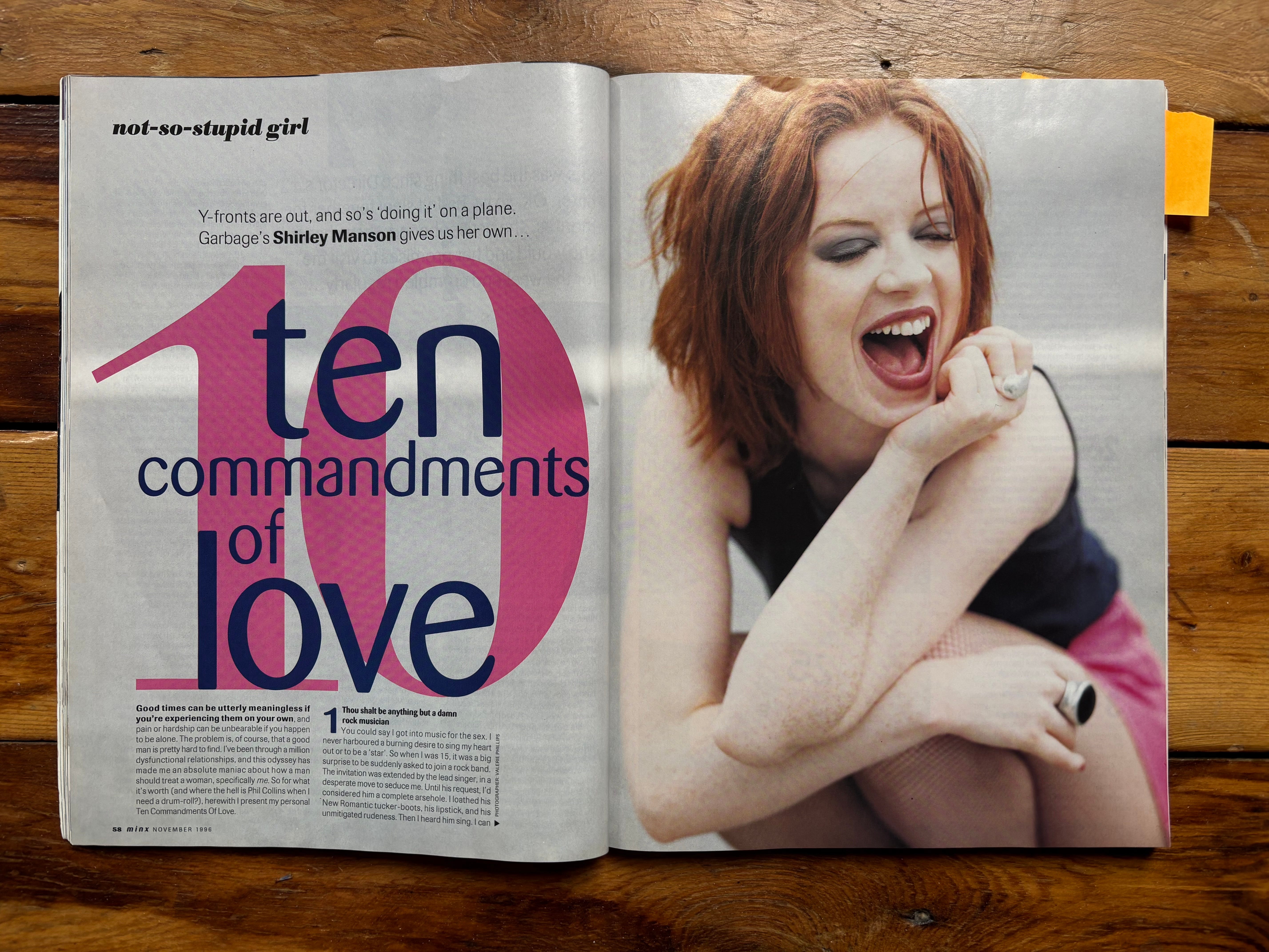 Minx, November 1996 - by Ella Glover - Mag Hags
