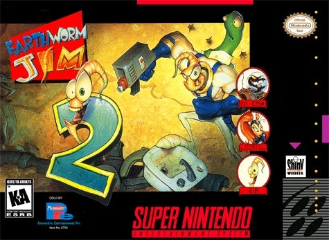 Earthworm Jim 2 SNES Super Nintendo