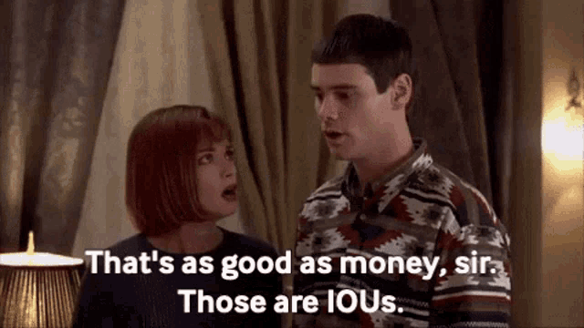 Dumb And Dumber Iou GIF - Dumb And Dumber Iou GIFs