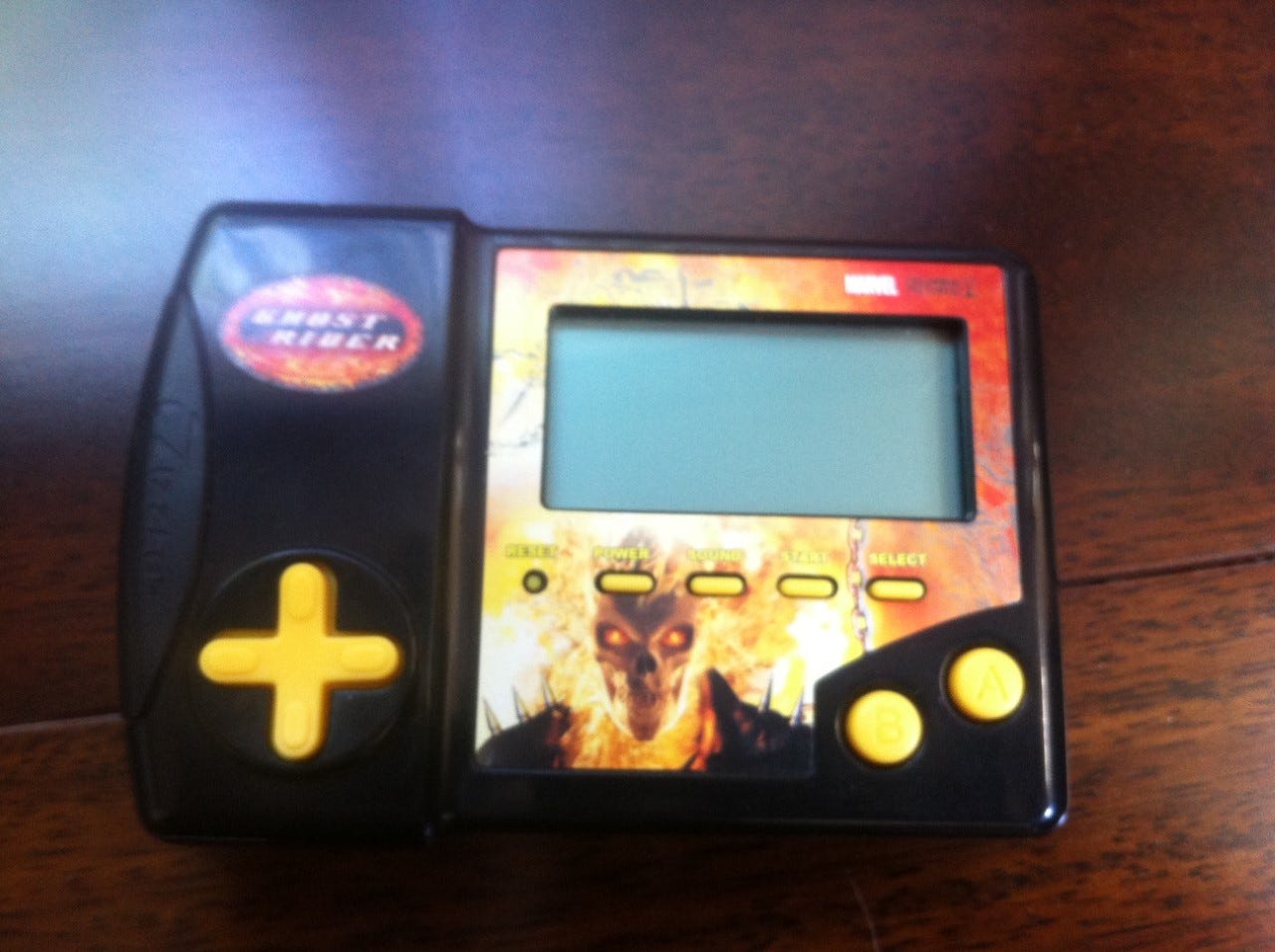 A photograph of a prototype Ghost Rider toy from Chris Nicolella's personal collection. A photograph of a prototype Ghost Rider toy from Chris Nicolella's personal collection.