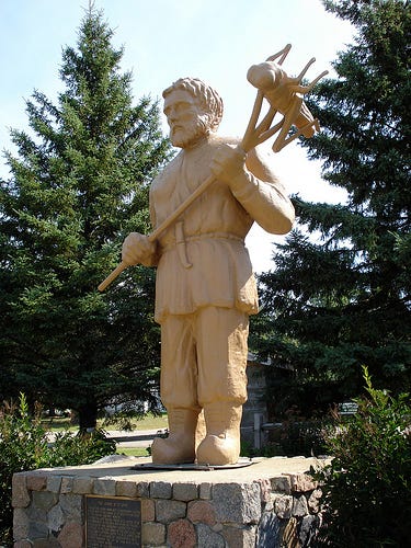 Statue of St. Urho in Minnesota