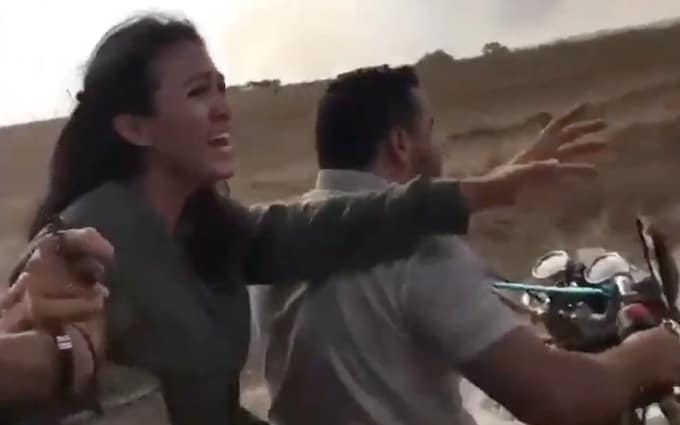 Noa Argamani was seen desperately calling out to her partner while being abducted by motorcycle from the music festival