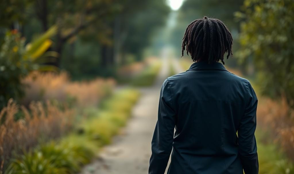 Woman begins a walk to wellness on her terms for autism, ADHD, neurodivergence. Define what is important. SAFE Unmasking Coaching Diversity Intersectionality