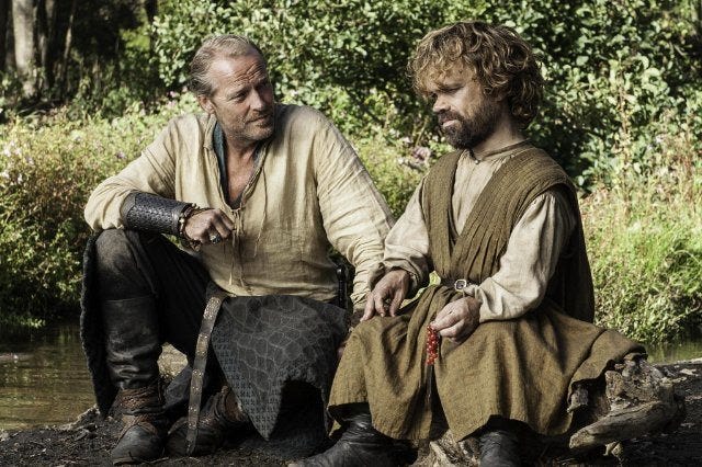 iain glen peter dinklage game of thrones 506 unbowed recaap 2015 iain glen peter dinklage game of thrones 506 unbowed recaap 2015