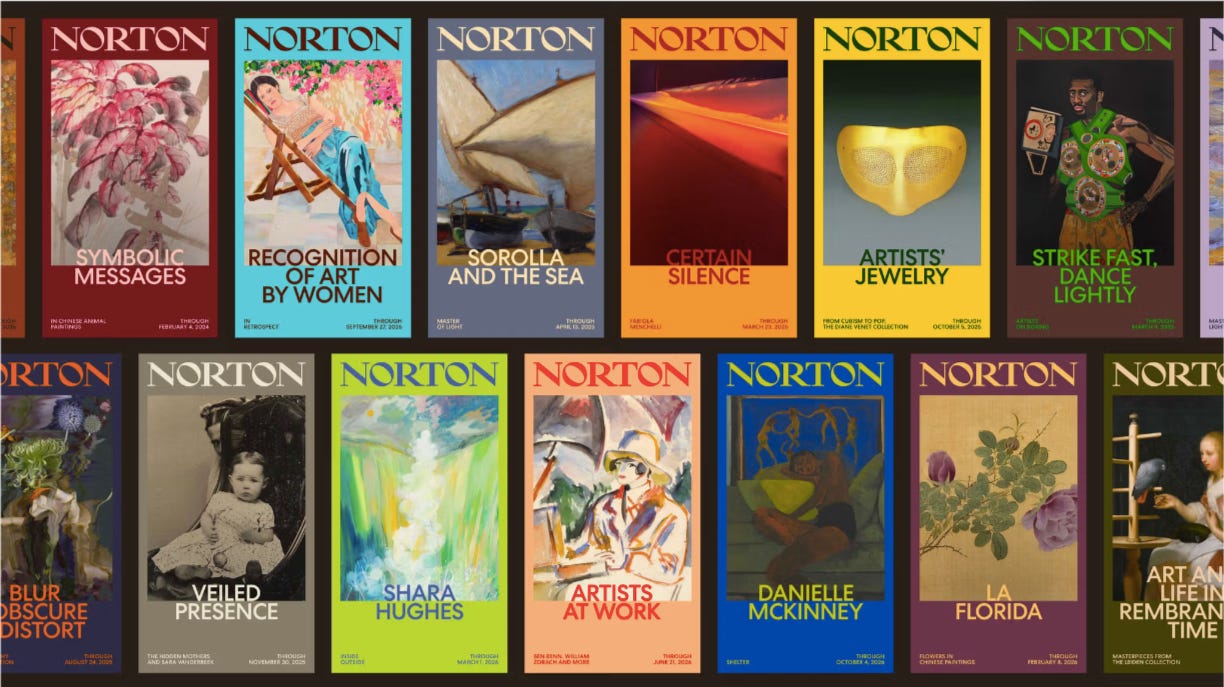norton art museum branding wordmark identity design by koto bpo review posters print series